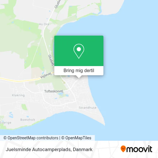 Juelsminde Autocamperplads kort