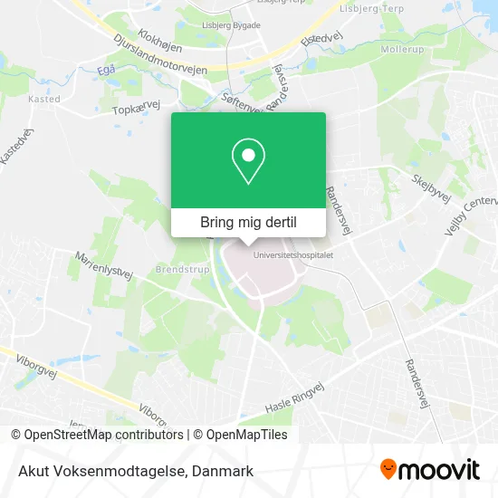 Akut Voksenmodtagelse kort