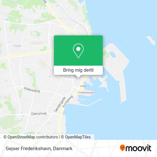Gejser Frederikshavn kort