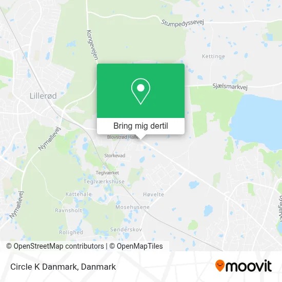 Circle K Danmark kort