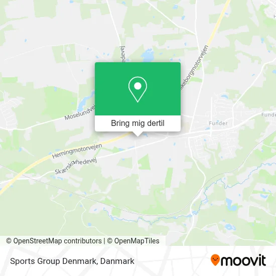 Sports Group Denmark kort
