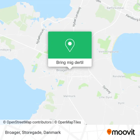 Broager, Storegade kort
