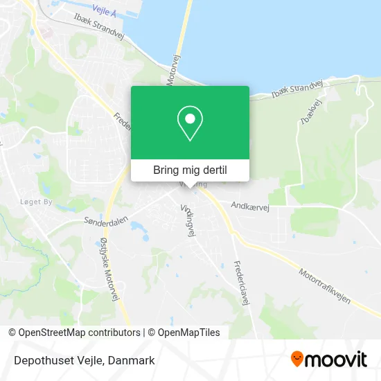 Depothuset Vejle kort