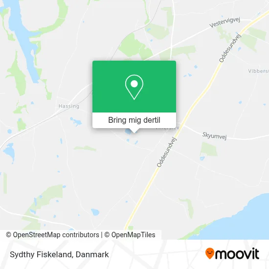 Sydthy Fiskeland kort