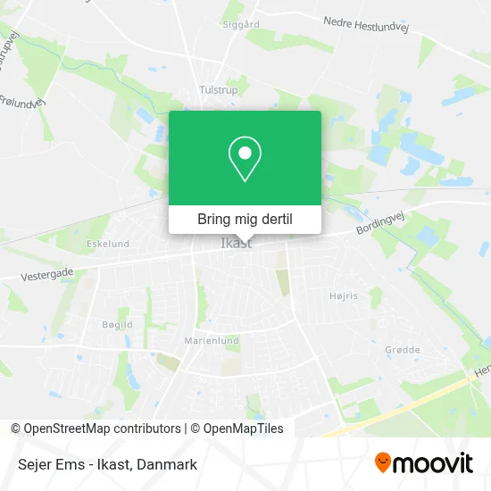 Sejer Ems - Ikast kort