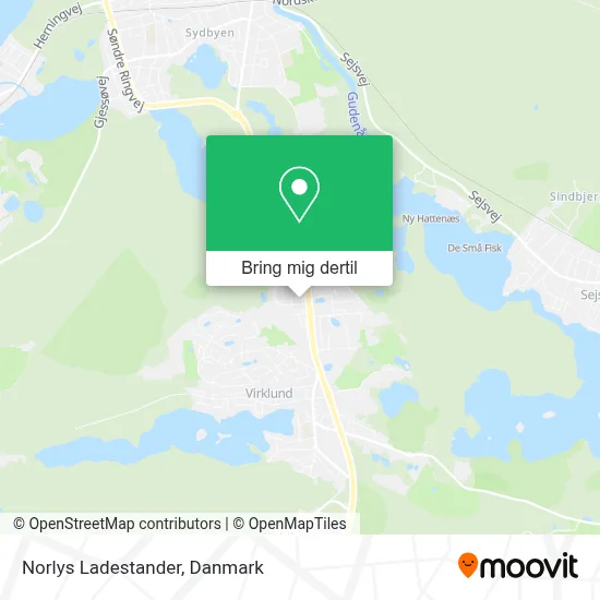 Norlys Ladestander kort