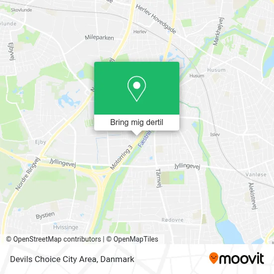 Devils Choice City Area kort