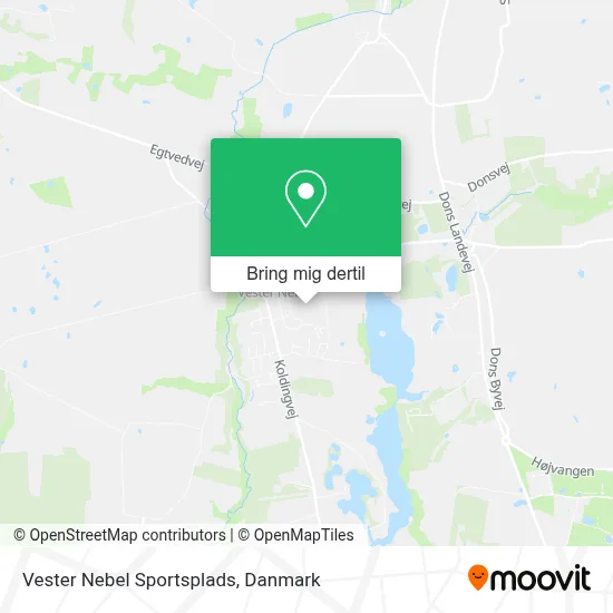 Vester Nebel Sportsplads kort