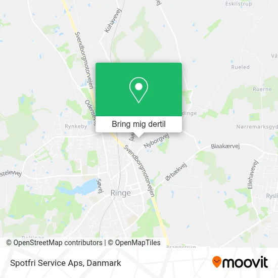 Spotfri Service Aps kort