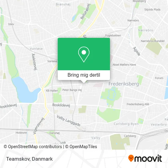 Teamskov kort