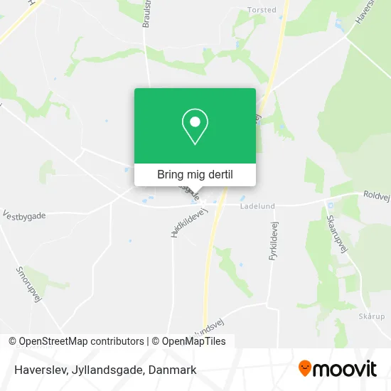 Haverslev, Jyllandsgade kort