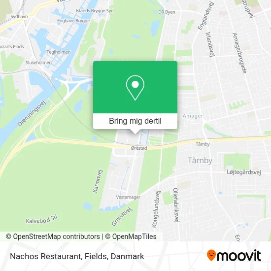 Nachos Restaurant, Fields kort