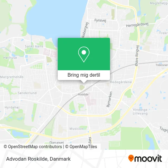 Advodan Roskilde kort