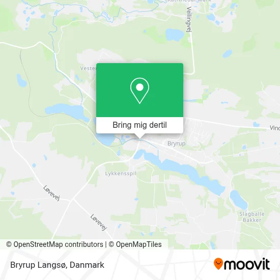 Bryrup Langsø kort