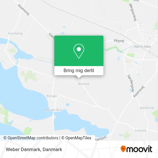 Weber Danmark kort