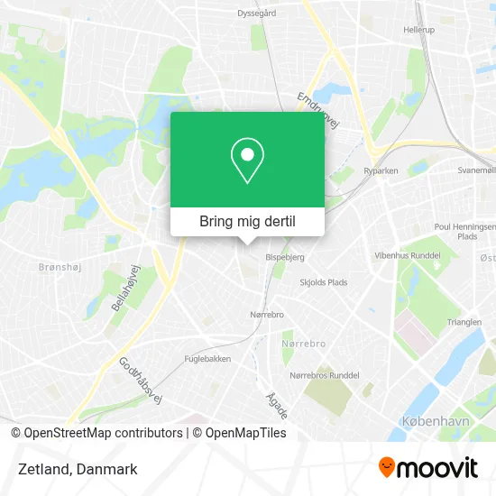 Zetland kort