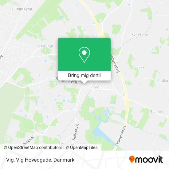 Vig, Vig Hovedgade kort