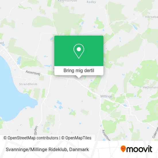 Svanninge/Millinge Rideklub kort
