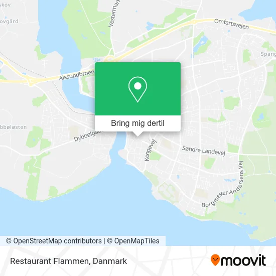 Restaurant Flammen kort