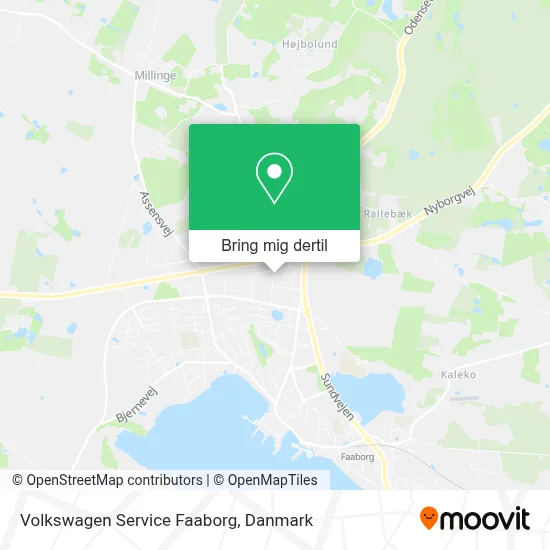 Volkswagen Service Faaborg kort