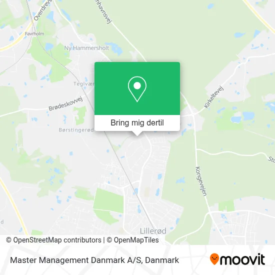 Master Management Danmark A/S kort
