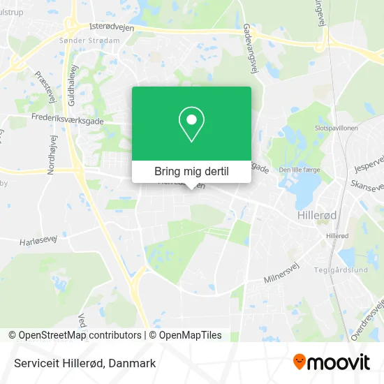 Serviceit Hillerød kort