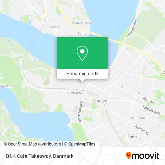 B&K Cafe Takeaway kort