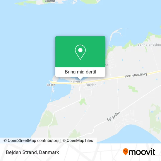 Bøjden Strand kort