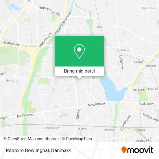 Rødovre Bowlinghal kort