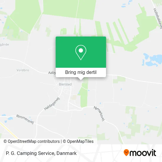 P. G. Camping Service kort