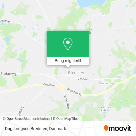 Daglibrugsen Bredsten kort