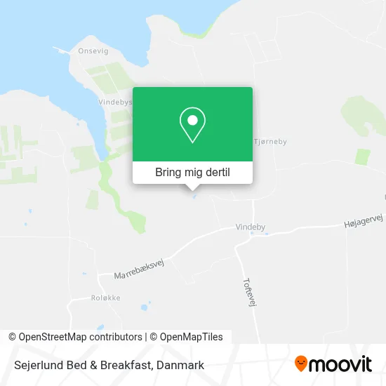 Sejerlund Bed & Breakfast kort