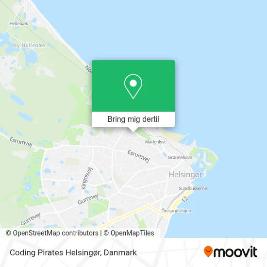 Coding Pirates Helsingør kort