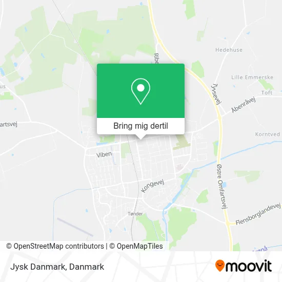 Jysk Danmark kort
