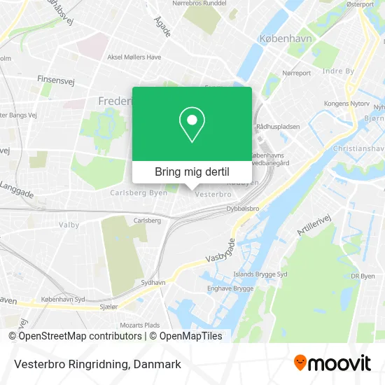 Vesterbro Ringridning kort