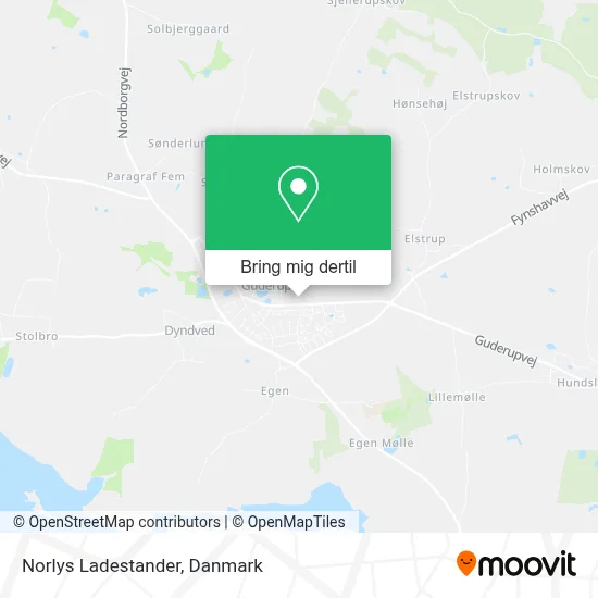 Norlys Ladestander kort