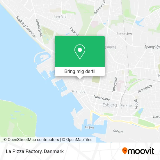 La Pizza Factory kort