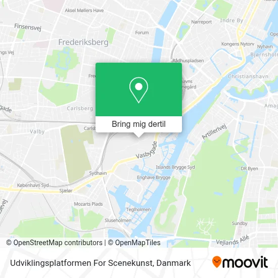 Udviklingsplatformen For Scenekunst kort