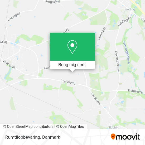 Rumtilopbevaring kort