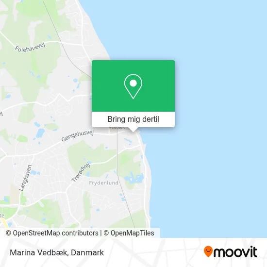Marina Vedbæk kort