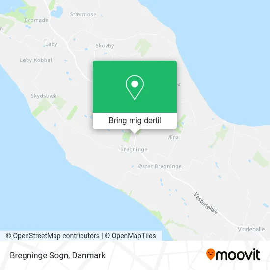 Bregninge Sogn kort