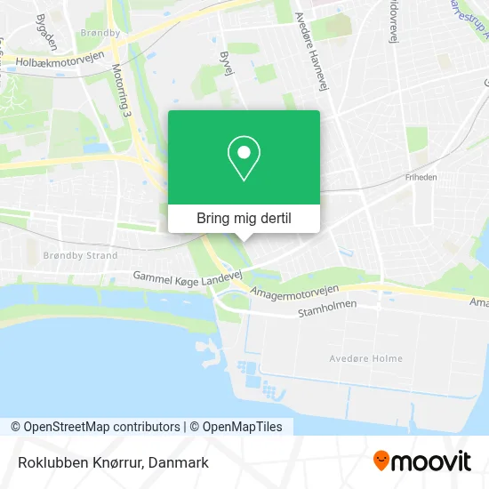 Roklubben Knørrur kort