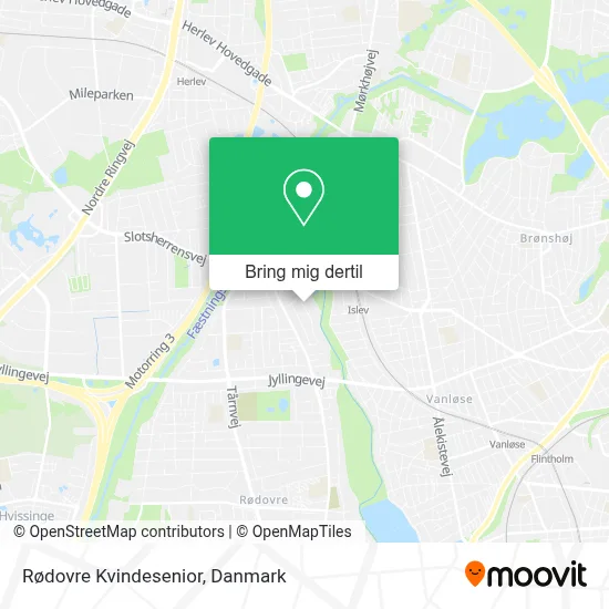 Rødovre Kvindesenior kort