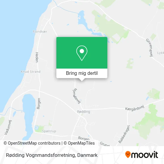 Rødding Vognmandsforretning kort