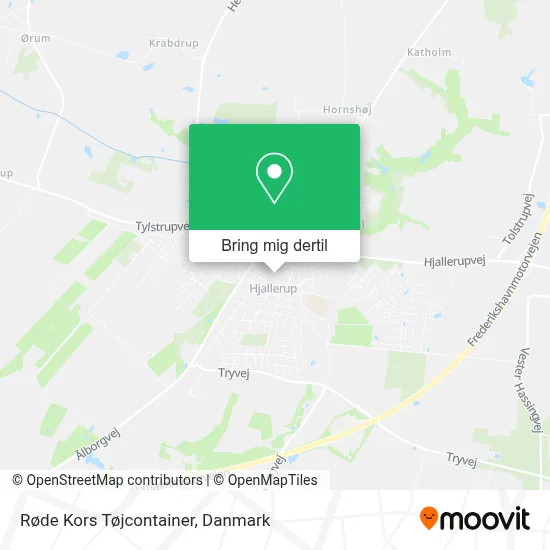 Røde Kors Tøjcontainer kort