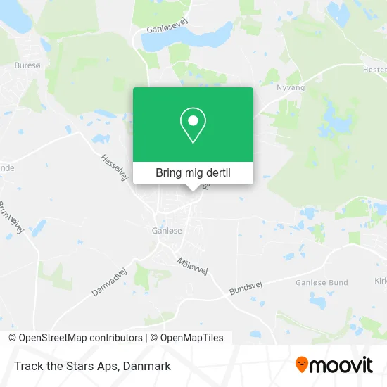 Track the Stars Aps kort