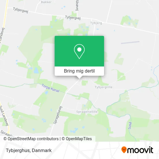Tybjerghus kort