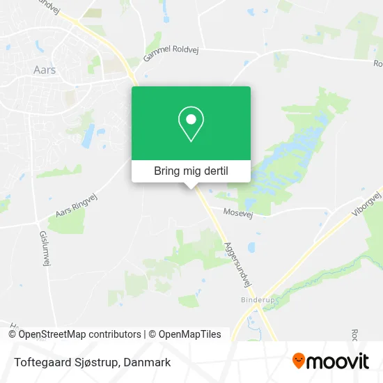 Toftegaard Sjøstrup kort