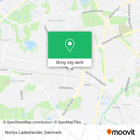 Norlys Ladestander kort