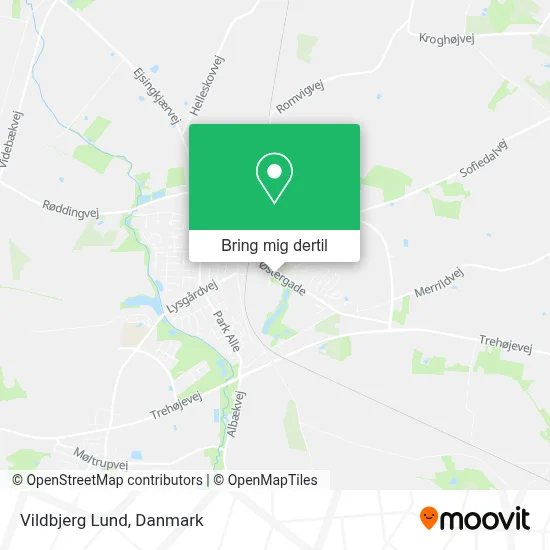 Vildbjerg Lund kort